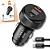 KIT CARREGADOR VEICULAR 2 PORTAS USB-A E USB-C 60W EXIBICAO LED MAIS CABO TIPO-C A'GOLD PRO - Imagem 1