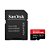 CARTAO DE MEMORIA 256GB MICRO SD EXTREME PRO 4K UHD U3 A2V30 200MBPS READ 140MBPS WRITE  SDSQXCD-256G-GN6MA SANDISK - Imagem 2