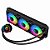 WATERCOOLER RAINBOW 360MM PRETO FC1016 HAYOM - Imagem 2