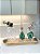 Kit Lavabo Com Pedra Natural Em Ágata Verde Banhada - Imagem 3