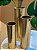 Vaso Em Metal Dourado P Altura 23cm - Mart - Imagem 4