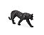 Escultura Leopardo Preto Polirresina - Mart - Imagem 1