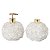 Kit Lavabo Difusor E Saboneteira Pontas De Quartzo Branco E Dourado - Imagem 1