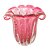 Vaso De Vidro Italy Rosa E Dourado 16cmX18cm - Lyor - Imagem 3