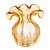 Vaso De Vidro Italy Ambar 12cmX12cm - Lyor - Imagem 1