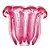 Vaso De Vidro Italy Rosa 16cmX16cm - Lyor - Imagem 1