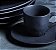 Xícara De Café Com Pires Preto Matte 120ml - Porto Brasil - Imagem 2