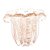 Vaso Murano Italy Transparente Com Dourado 15x12x12cm - Lyor - Imagem 1