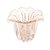 Vaso Murano Italy Transparente Com Dourado 15x12x12cm - Lyor - Imagem 2