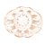Vaso Murano Italy Transparente Com Dourado 13x11x10cm - Lyor - Imagem 2