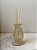 Vaso Murano Incolor Com Dourado P - Lucatti - Imagem 2