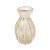 Vaso Murano Incolor Com Dourado P - Lucatti - Imagem 1