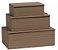 Caixa Retangular Mdf Pu Listra 3D Bege M - Entrecasa - Imagem 1