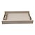 Bandeja Retangular Mdf Pu Listra 3D Off White P - Entrecasa - Imagem 1