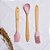 Cj 3 Utensílios De Silicone Com Cabo De Bambu Rosa - Lyor - Imagem 2