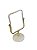 Espelho De Mesa Moderno Branco E Dourado - Mai Home - Imagem 1