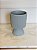Vaso Moder Troffy Cinza Cerâmica 16X12cm - Mai Home - Imagem 3