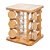 Conjunto 12 Potes E Rack Giratório Em Bambu - Wolff - Imagem 1