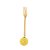 Cj 4 Garfos Aço Inox Para Aperitivo Fruit Dourado - Wolff - Imagem 2