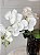 Haste Orquídea Phalaenopsis Branca Toque Real - 1M - Imagem 3