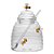 Açucareiro De Vidro Com Colher E Tampa Bee 500ml - Lyor - Imagem 2