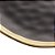 Prato Sobremesa Preto E Dourado Dubai 21cm - Wolff - Imagem 5