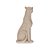 Escultura Luxo De Leopardo Em Polirresina Cor Neutra - 34 CM - Imagem 1
