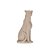 Escultura Luxo De Leopardo Em Polirresina Cor Neutra - 27 CM - Imagem 1