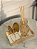 Bandeja Em Metal Retangular Bronze Com Espelho - P -Mart - Imagem 4
