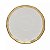 Kit 6 Xícaras Porcelana Branco E Dourado Dubai 200ml - Wolff - Imagem 6