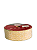 Fita Aramada Decorativa De Natal Bege/Bran/Dour- 3,8cmx9,14m - Imagem 1