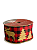 Fita Aramada Decorativa De Natal Pre/Verm/Dour - 6,3cmx9,14m - Imagem 1