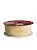 Fita Decorativa De Natal Cor Palha E Dourado - 3,8cmx9,14m - Imagem 1