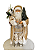 Papai Noel Em Pé (Roupa Dourada E Prata) - 45cm - Tokdacasa - Imagem 1