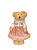 Ursa Em Pé Com Roupa Rosa - 26cm - Tokdacasa - Imagem 1
