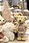 Urso Em Pé Com Roupa Rosa - 33cm - Tokdacasa - Imagem 3