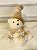 Urso  Branco Sentado - 16cm - Tokdacasa - Imagem 3