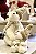 Urso Sentado Branco - 37cm - Tokdacasa - Imagem 4