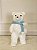 Urso Em Pé  Branco (Cachecol Azul) - 32cm - Tokdacasa - Imagem 2