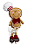 Boneco Gingerbread Cozinheiro Natal - 40cm - Tokdacasa - Imagem 1