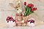 Decoração Coelha Em Resina Rosa - 36cm - 1 UN - Tokdacasa - Imagem 5