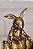 Decoração Coelho Tigela Ouro - 21cm - C/1 UN - Tokdacasa - Imagem 2