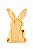 Petisqueira Madeira Coelho Easter Pinus 35x20x1,5cm - Wolff - Imagem 1