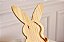 Petisqueira Madeira Coelho Easter Pinus 35x20x1,5cm - Wolff - Imagem 2