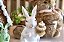 Decoração Coelho Branco Com Macarons - 16cm - 1 UN - Tokdacasa - Imagem 4