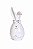 Decoração Coelho Branco De Porcelana - 18cm - Tokdacasa - Imagem 1