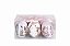 Jogo C/6 Ovos Decorativos Coelhos/Rosa - 7cm - Tokdacasa - Imagem 1