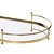 Bandeja Em Metal Dourado Com Espelho 33x18x6cm – Mart - Imagem 2