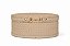 Caixa Oval PU Textura Tramada - Off White - Tam M- Entrecasa - Imagem 1