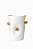 Dots Vaso Branco/Dourado Em Porcelana - Porcelana e Cia - Imagem 1